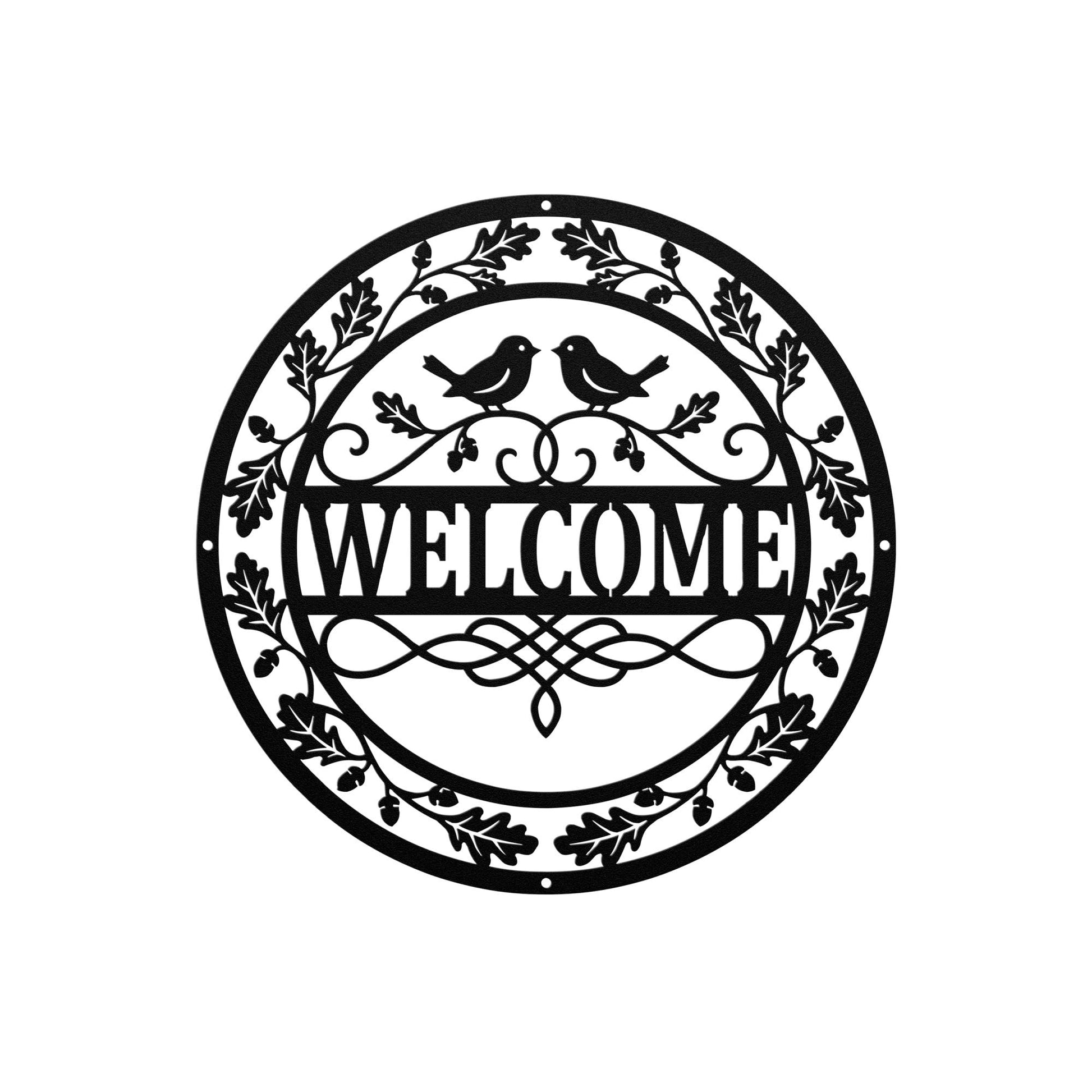 Rustic Welcome Sign Metal Wall Art, Farmhouse Welcome Sign, Front Door Decor, Outdoor Welcome Sign, Metal Wall Decor