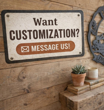 Cabin Welcome Sign Metal Wall Art, Rustic Welcome Sign, Lake House Decor, Mountain Wall Art, Fishing Decor, Outdoor Welcome Sign