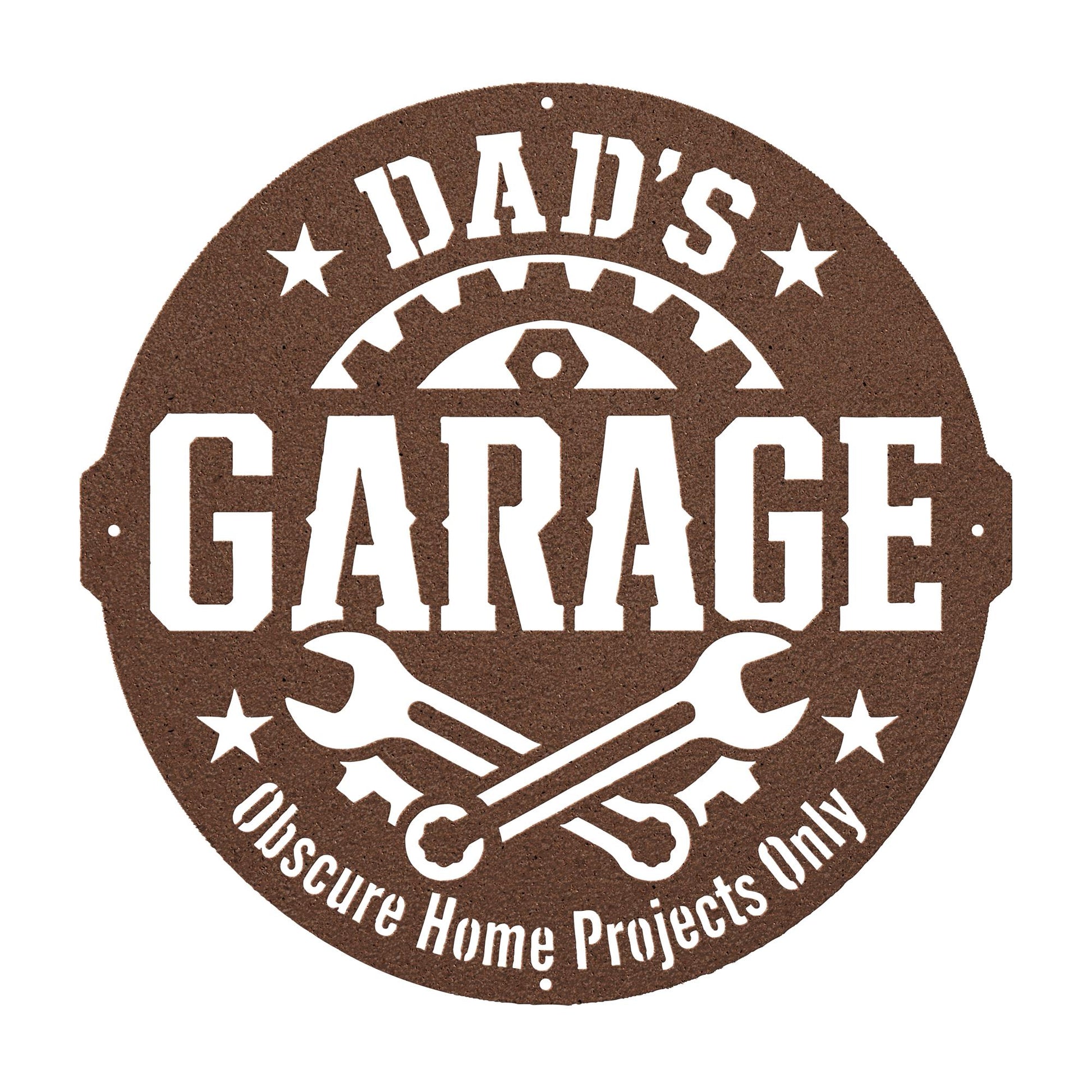 Dad's Garage Metal Sign, Funny Workshop Wall Decor, Father's Day Steel Plaque, Man Cave Art, Mechanic Gift For Him, Rustic Tool Shed Accent