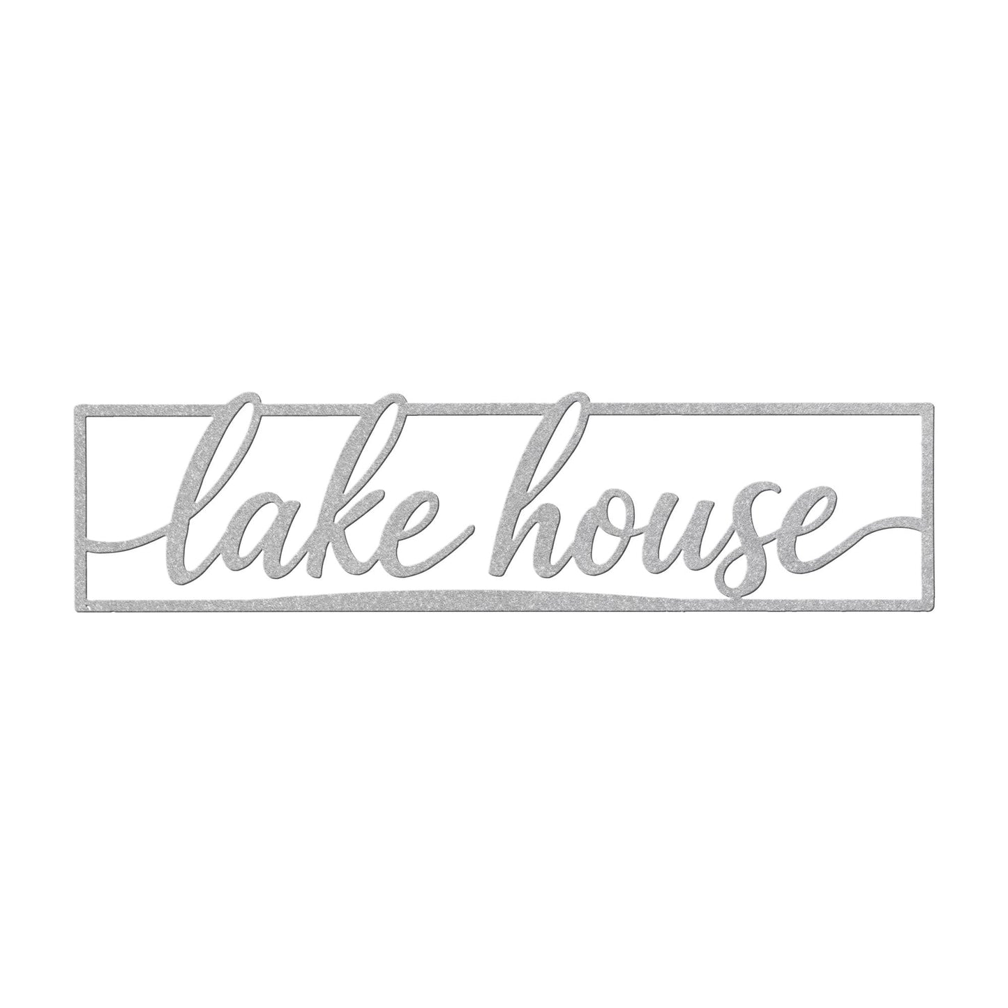 Lake House Metal Wall Art, Lake House Sign Decor, Rustic Cabin Metal Sign, Lakefront Home Wall Decor, Farmhouse Lake House Gift