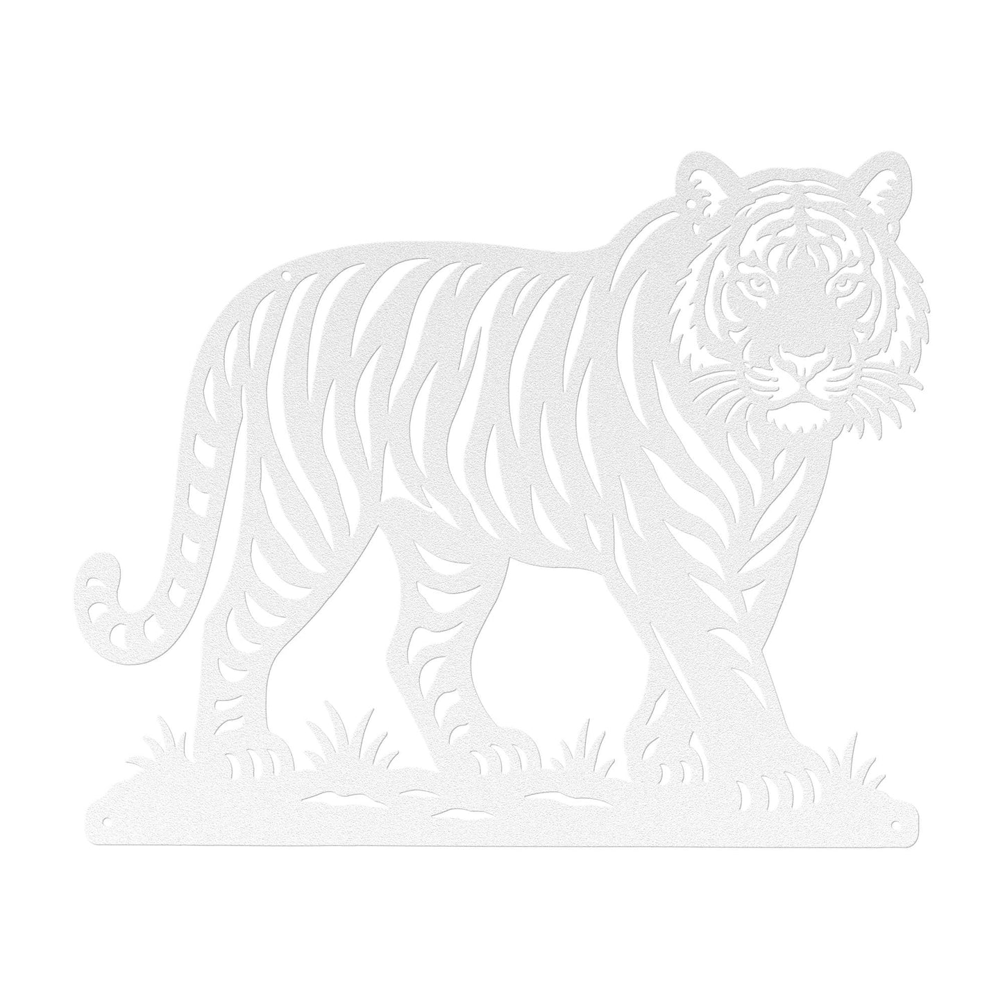 Tiger Metal Sign, Safari Animal Wall Decor, Wildlife Jungle Art, Big Cat Nursery Accent, Zoo Lover Housewarming Gift
