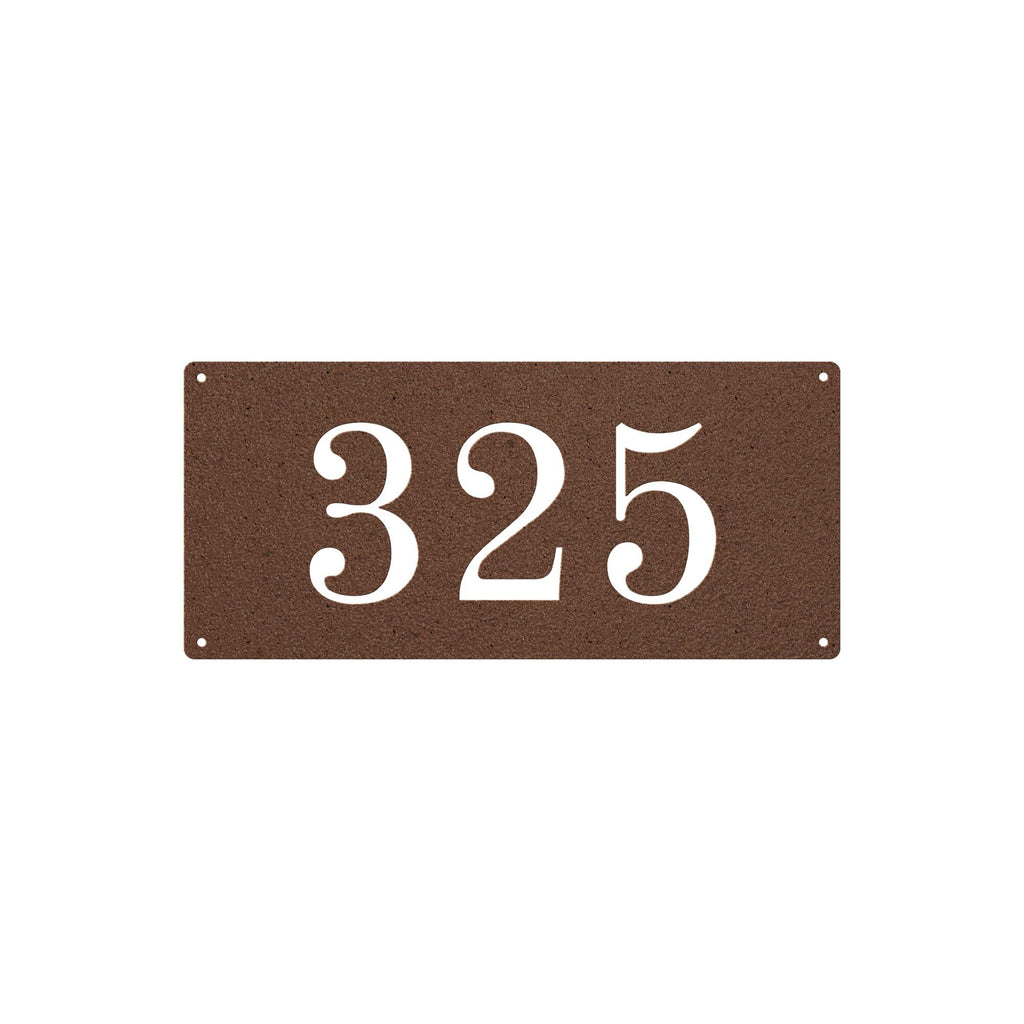 Metal Address Plaque, Custom House Number Sign, Personalized Outdoor Entry Marker, Modern Steel Door Plate, Housewarming Gift, Curb Decor