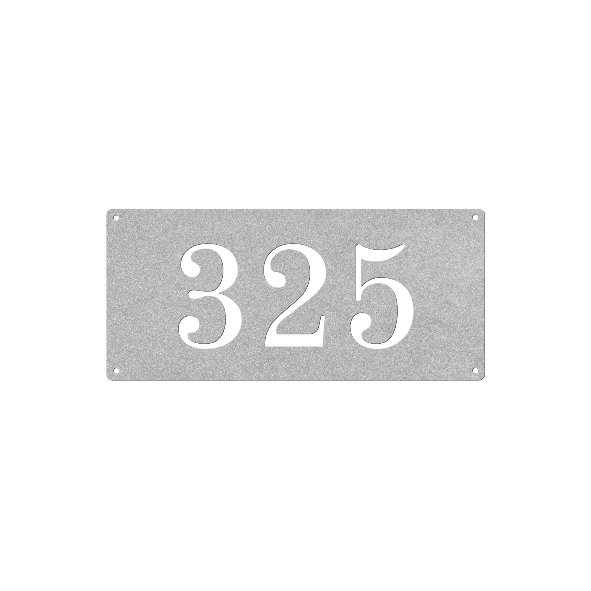 Metal Address Plaque, Custom House Number Sign, Personalized Outdoor Entry Marker, Modern Steel Door Plate, Housewarming Gift, Curb Decor