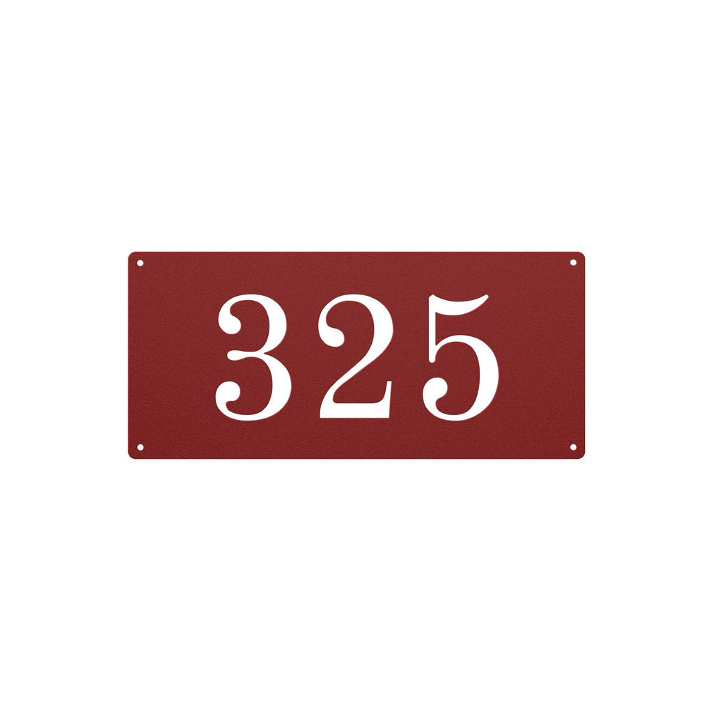Metal Address Plaque, Custom House Number Sign, Personalized Outdoor Entry Marker, Modern Steel Door Plate, Housewarming Gift, Curb Decor
