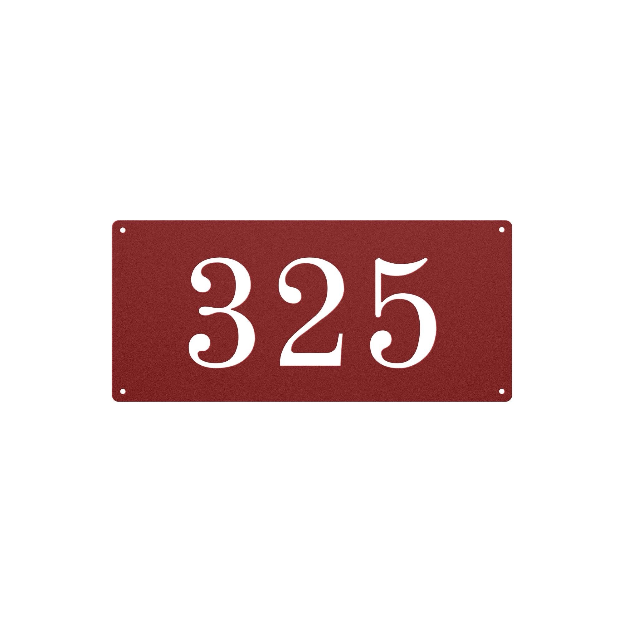 Metal Address Plaque, Custom House Number Sign, Personalized Outdoor Entry Marker, Modern Steel Door Plate, Housewarming Gift, Curb Decor