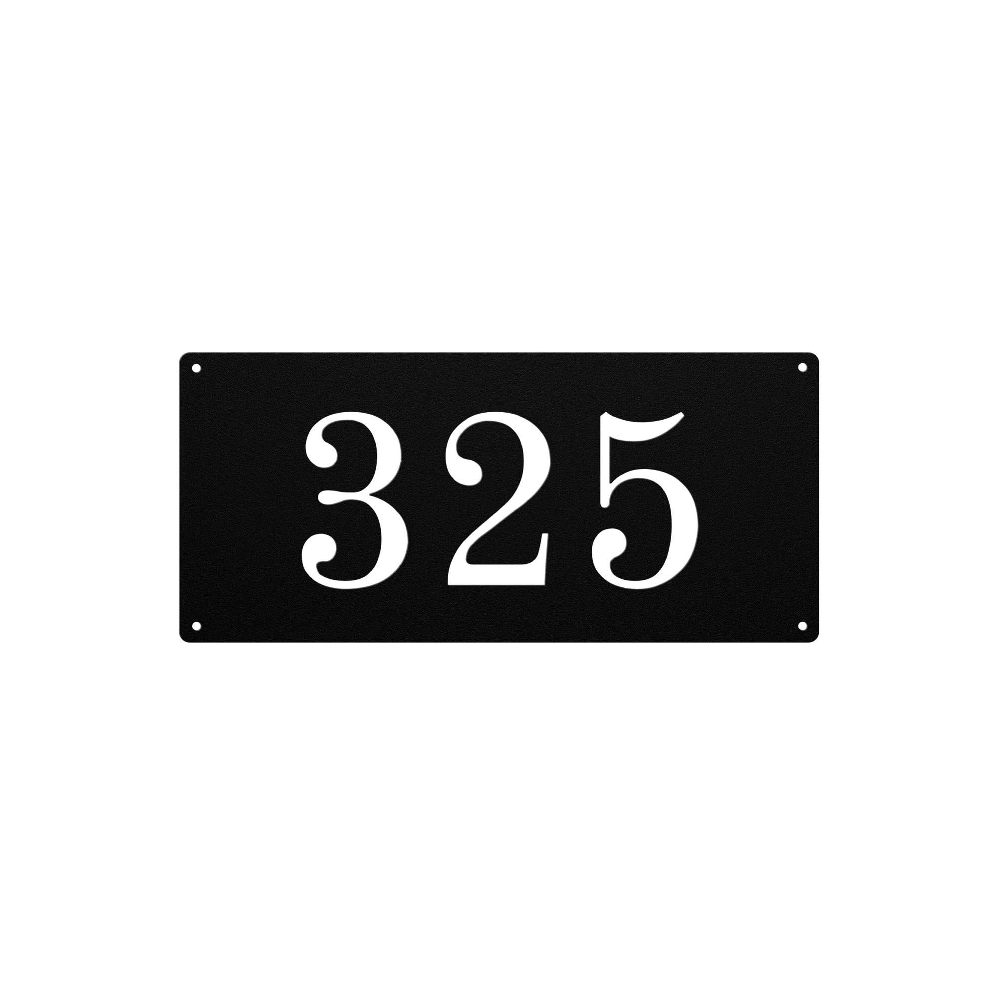 Metal Address Plaque, Custom House Number Sign, Personalized Outdoor Entry Marker, Modern Steel Door Plate, Housewarming Gift, Curb Decor